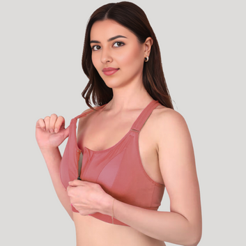 𝐈𝐦𝐩𝐨𝐫𝐭𝐞𝐝 𝐆𝐢𝐫𝐥 𝐅𝐢𝐭 Premium Comfort Bra - Terracotta