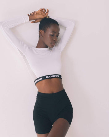 Long-Sleeve Crop Top